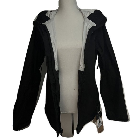 The North Face Venture 2 Black Waterproof Zip Up Hooded Rain Jacket Medium - Picture 4 of 11